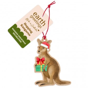 Wooden Christmas Decoration | Hopping Kangaroo Wooden Christmas Decoration | Hopping Kangaroo